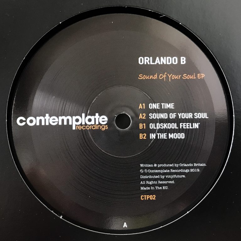 Orlando B - Sound Of Your Soul EP - A Side Vinyl ART