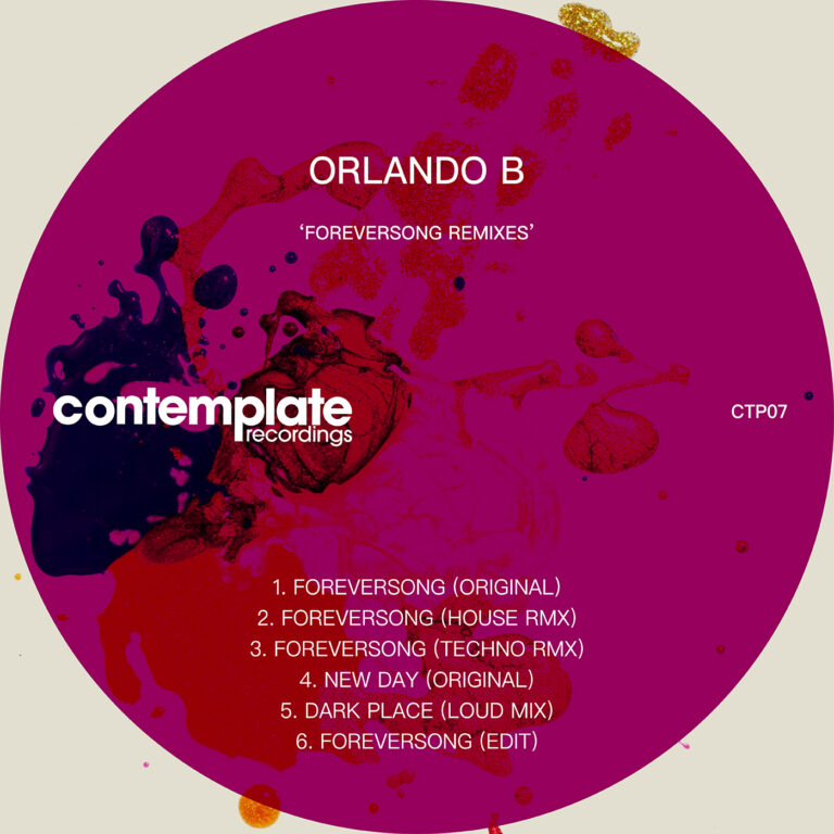 Foreversong Remixes EP (Contemplate Recordings) CTP08 artwork